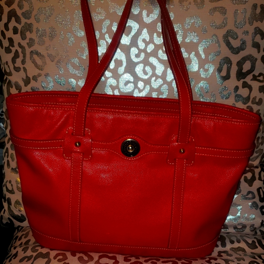 Authentic Dooney and Bourke  Hot Chili Pepper Red gently used